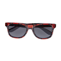 Bril, tartan print rood schotse ruit Bril, tartan print rood schotse ruit