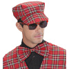 foto 5 bril, tartan print rood schotse ruit