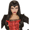 Dames zwarte vampieren pruik lang haar
