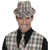 foto 3 deukhoed fedora grijs met tartan print