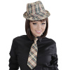 foto 4 deukhoed fedora grijs met tartan print
