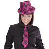 foto 4 deukhoed fedora roze met tartan print