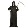 foto 3 Duister grim reaper kostuum zwart gewaad met capuchon voor volwassenen