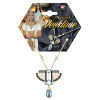 foto 3 Egyptische ketting goud farao met topaas strass steen