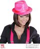 foto 7 fedora pailletten neon roze deukhoed