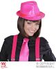 foto 9 fedora pailletten neon roze deukhoed