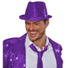 foto 2 gangsterhoed pailletten paars