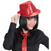 foto 3 gangsterhoed pailletten rood