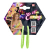 foto 2 grote ronde Neon groene oorbellen