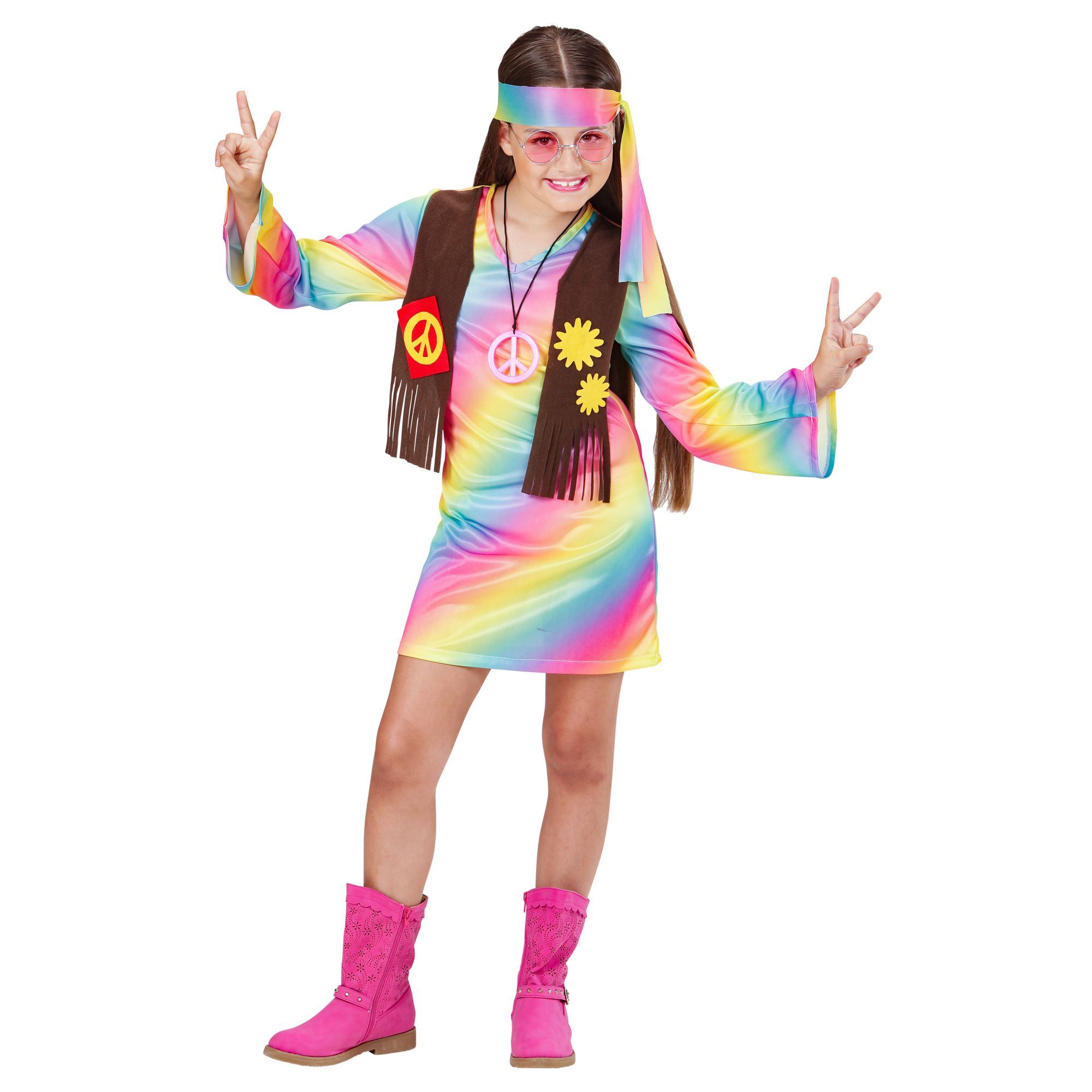 Hippie meisje flower power kostuum