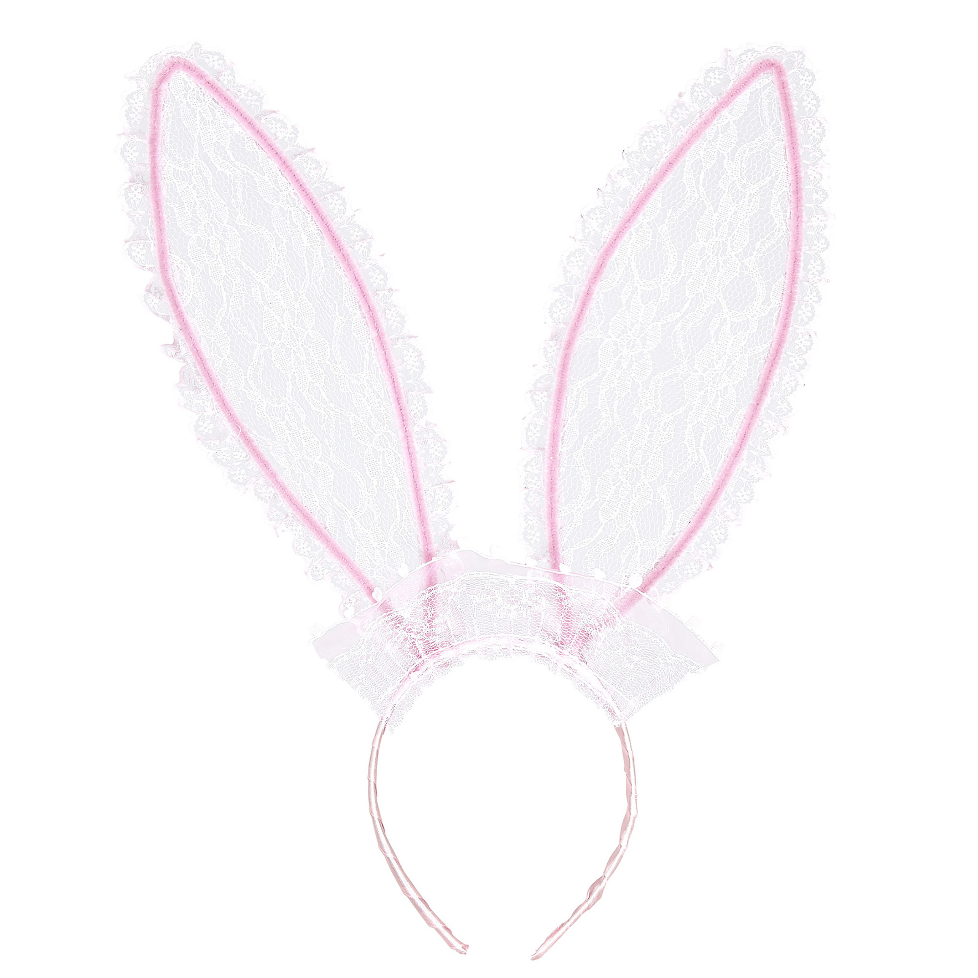 Konijnen oren voor een echte bunny diadeem in de kleur roze