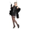 Luxe flapper zwart dames kostuum