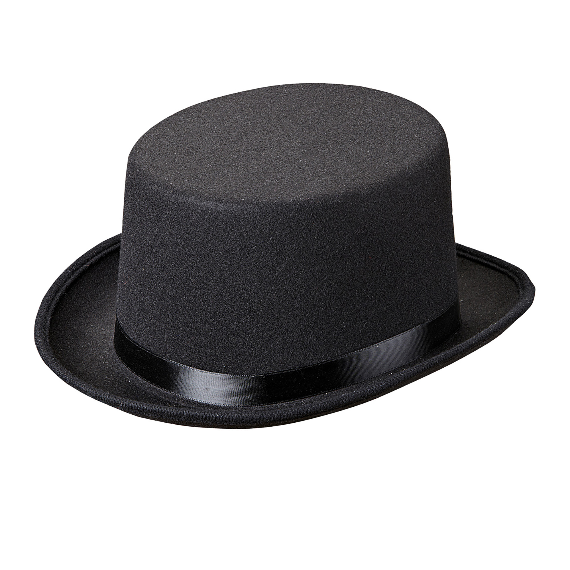 luxe hoge hoed vilt zwart