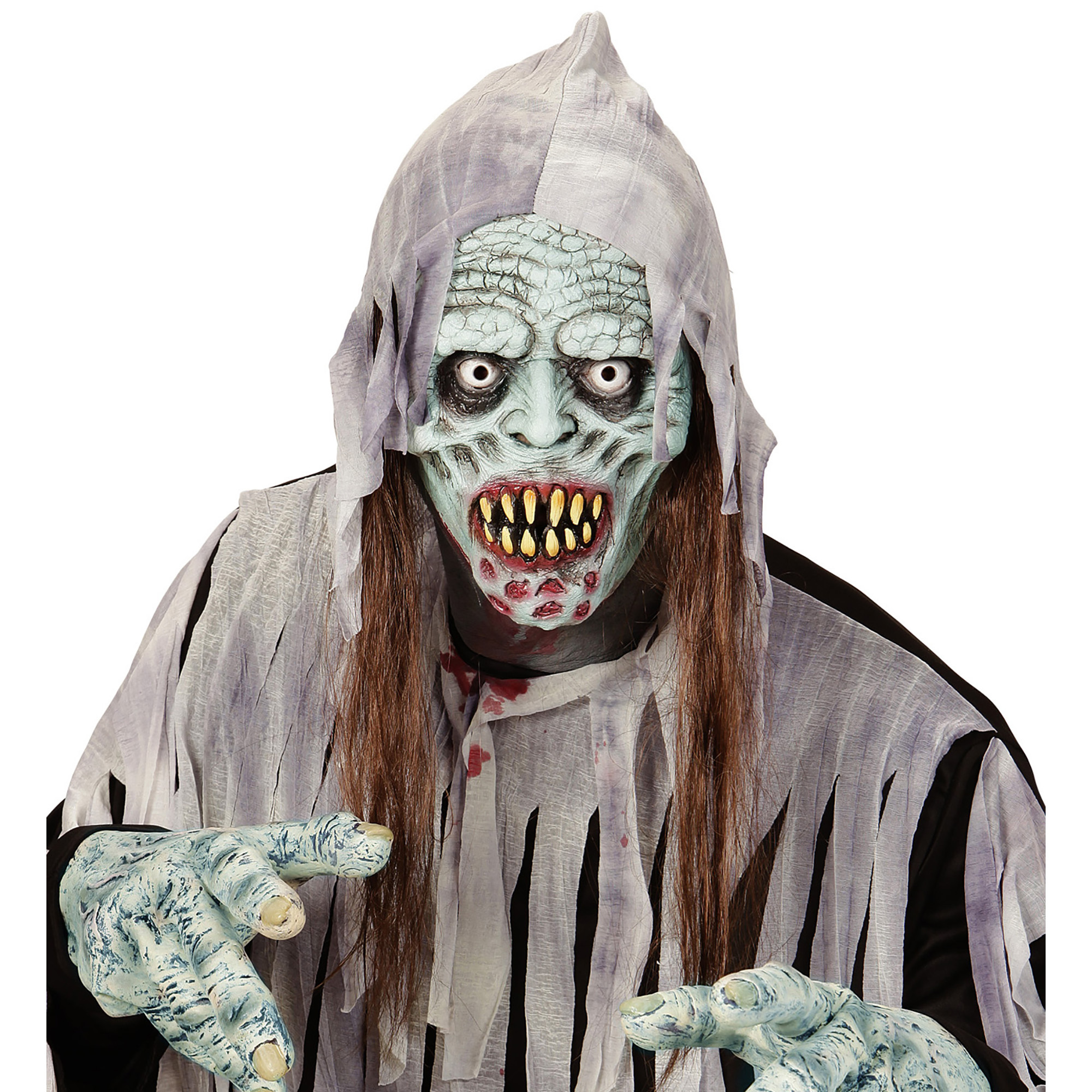 masker besmette zombie met haar