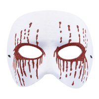 Masker psychopaat wit met bloedende ogen