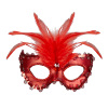 foto 1 oogmasker, barones metalic rood