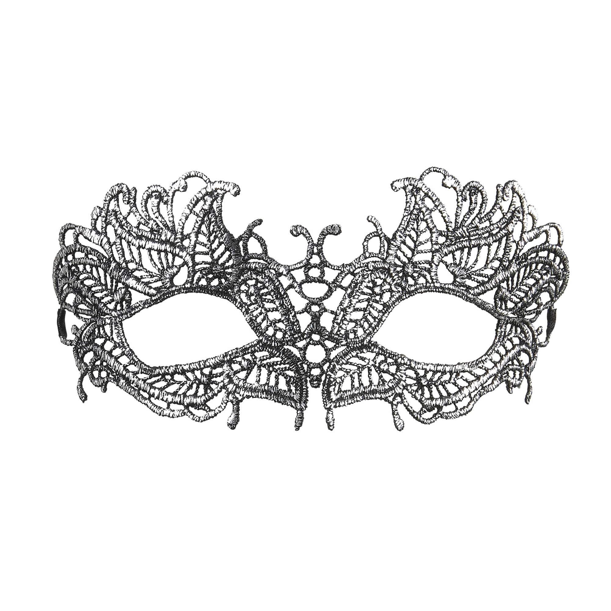 oogmasker kant, antiek zilver