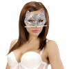 foto 2 oogmasker kat met zilveren pareltjes