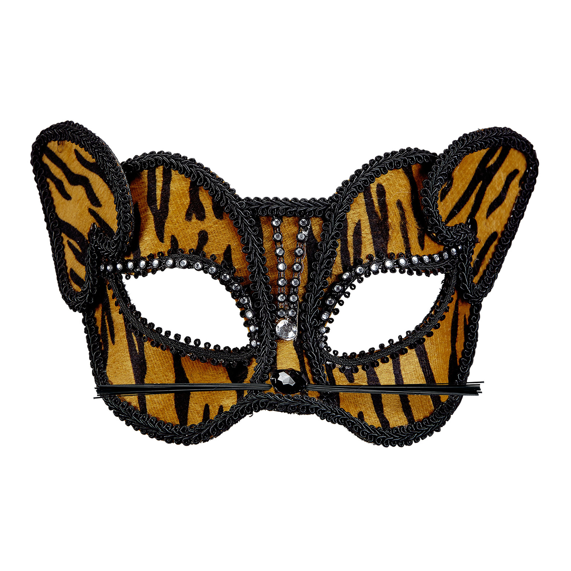 oogmasker tijger met strass