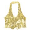 foto 3 Paillettenvest goud dames