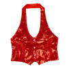 foto 3 Paillettenvest rood dames