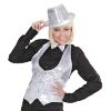 foto 5 Paillettenvest zilver dames