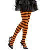 foto 1 Panty gestreept oranje met zwart
