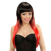 foto 3 Pruik zwart rood lang haar