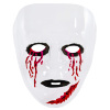 pvc masker transparant, bloedende ogen griezel masker