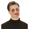 foto 2 pvc masker transparant, bloedende ogen griezel masker