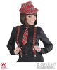 foto 6 tartan print stropdas rood