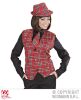 foto 7 tartan print stropdas rood