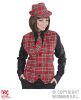 foto 8 tartan print stropdas rood
