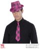foto 2 tartan print stropdas roze