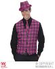 foto 3 tartan print stropdas roze