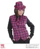 foto 5 tartan print stropdas roze