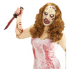 foto 2 zombiemasker met pruik