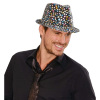 foto 3 Deukhoed fedora pailletten met meerkleurige rondjes