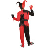 foto 3 Evil jester zwart met rood heren kostuum