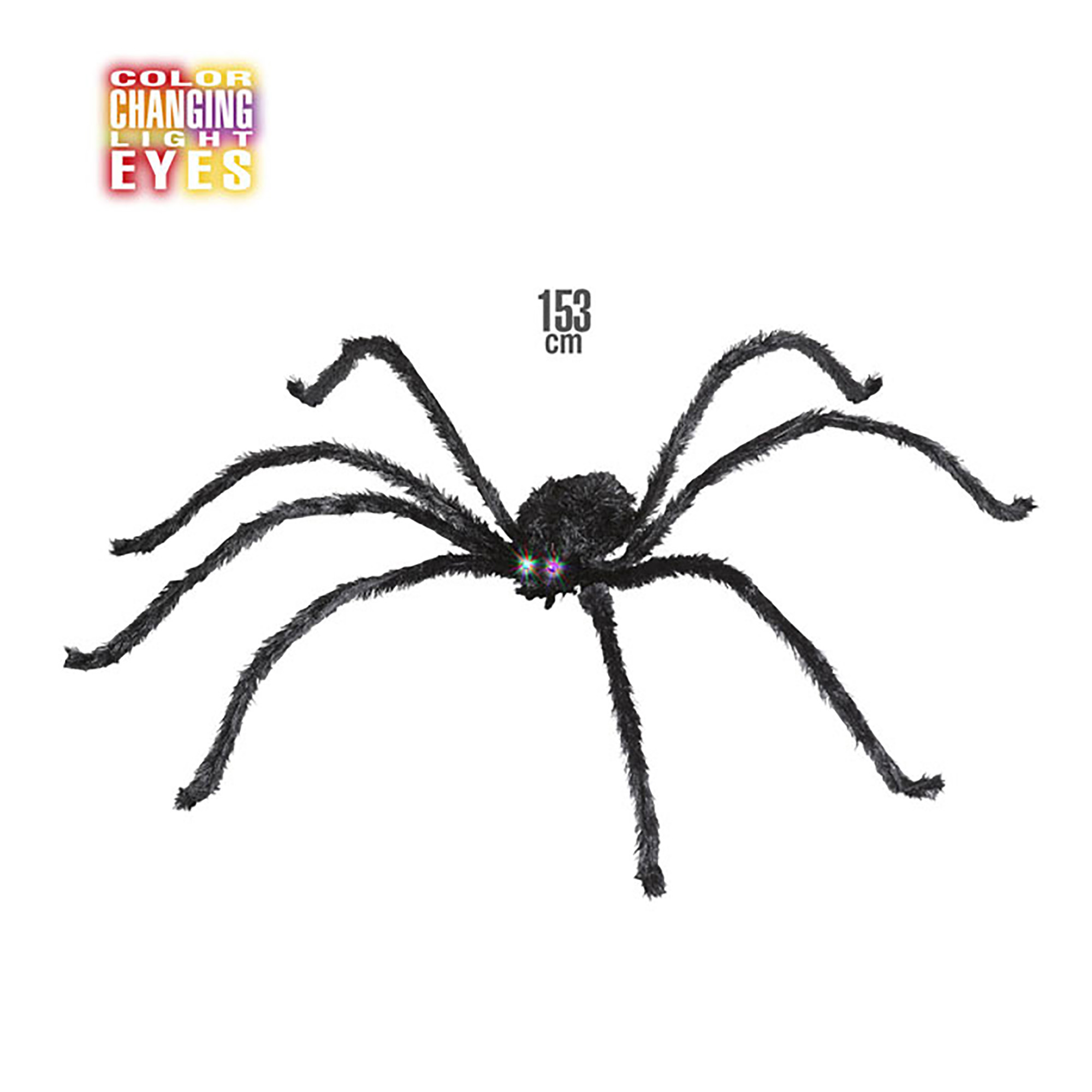 gigantische spin met lichtende ogen, 153cm