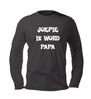 joepie ik word papa  t-shirt lange mouw