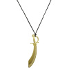 foto 2 ketting cutlass zwaard goud piraat
