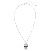 foto 2 ketting zilver met schedels