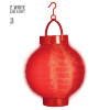 lampion met licht 15cm  rood