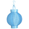 foto 3 lampion met licht 15cm blauw