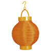 foto 3 lampion met licht 15cm oranje