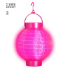 lampion met licht 15cm roze