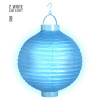foto 1 lampion met licht 30cm, blauw