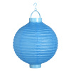 foto 3 lampion met licht 30cm, blauw