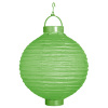 foto 3 lampion met licht 30cm groen
